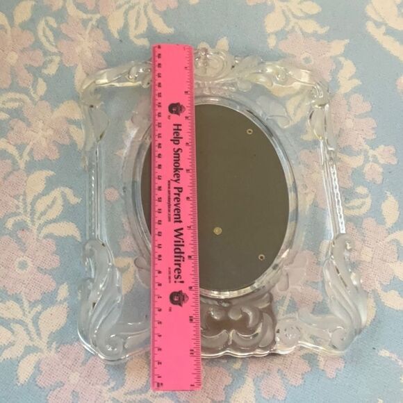 VTG Y2K 80’s COQUETTE GIRL Crystal Boudoir 5x7” Picture Frame EUC - Picture 6 of 8